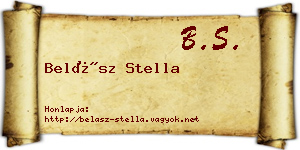 Belász Stella névjegykártya